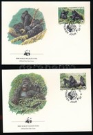 1985 WWF: Gorilla Sor + 4 Db FDC Mi 1292-1295 - Otros & Sin Clasificación