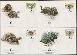 1987 WWF: Teknősök Sor 4 Db FDC-n Mi 137-140 - Otros & Sin Clasificación