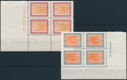 ** 1963/1964 Olajfinomító Sor ívsarki 4-es Tömbökben Mi 134-135 - Otros & Sin Clasificación