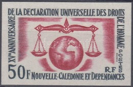 ** 1963 Az általános Emberi Jogok Deklarálásának 15. évfordulója Vágott Bélyeg Mi 393 - Andere & Zonder Classificatie