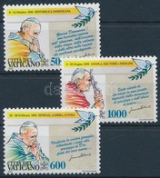 ** 1993 II. János Pál Pápa Sor,
Pope John Paul II. Set
Mi 1101-1103 - Otros & Sin Clasificación