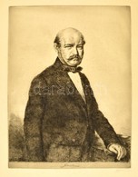 Boldizsár István (1897-1984): Semmelweis. Rézkarc, Papír, Jelzett,  45×33 Cm - Otros & Sin Clasificación