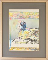 Olvashatatlan Jelzéssel: Modern Szfinx. Kollázs, Papír, üvegezett Keretben, 37×27 Cm - Otros & Sin Clasificación