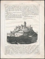 1853 Nógrád Várának Látképe, Papír, Fametszet, In: Magyarország és Erdély Képekben III. Kötet, 27x20 Cm - Other & Unclassified