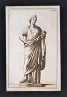 Hygia (Hygieia) Istennő, Rézmetszet, Paszpartuban, 31x19 Cm - Sonstige & Ohne Zuordnung