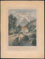 Cca 1860 Ludwig Rohbock (1820-1883): Vasfördő Porson (Pozsony) Mellett / Pressburg. Színezett Acélmetszet. 17x14 Cm - Otros & Sin Clasificación