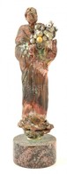 Marosits István (1943-?): Figura Gömb Formákkal, Bronz, Gránit Talapzaton, Jelzett, M: 23,5 Cm - Sonstige & Ohne Zuordnung