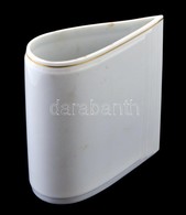 Rosenthal Fehér Mázas Porcelán Váza, Jelzett, Kis Kopásnyomokkal, 14×15×6 Cm - Otros & Sin Clasificación