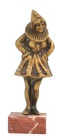 Bohóc, Bronz Figura, Talapzaton, M: 12 Cm - Otros & Sin Clasificación