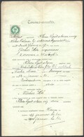 1897 Tanoncszerződés Szűcstanonc Számára, 50 Kr Okmánybélyeggel - Ohne Zuordnung