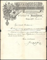 1900 Bp., Schunda Vencel József Császári és Kir. Hangszergyárának Fejléces Levélpapírja - Ohne Zuordnung