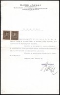 1929 Bp. IV., Bárdi József Autókereskedő által Kiállított Munkáltatói Igazolás Okmánybélyegekkel, Bárdi József által Alá - Ohne Zuordnung