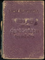 1942 Magyar Királyi Államvasutak Félárú Jegy Váltására Jogosító Fényképes Igazolványa - Sin Clasificación