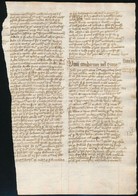 Cca 1400-1500 Adam Von Aldersbach (?-1260 K.) 'Summula Sacramentorum Raymundi De Pennaforte Metrificata' Című Művének Eg - Unclassified