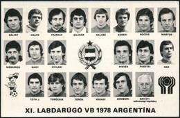 1978 XI. Labdarúgó VB Argentína, Tablókép, 10×15 Cm - Otros & Sin Clasificación