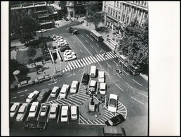 Reismann János (1905-1976): Budapest, Vörösmarty Tér, Pecséttel Jelzett, Feliratozott Fotó, 18×24 Cm - Otros & Sin Clasificación