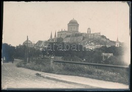 Cca 1915 Esztergom, Fotó A Bazilikával, 6×8,5 Cm - Otros & Sin Clasificación