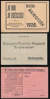 Cca 1928 Gyöngyös-Visontai Központi Borpincészet 2 Db Nyomtatványa Az Egyik Oldalon árjegyzékekkel, A Másikon Megrendelő - Publicidad