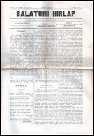 1898 Balatoni Hírlap. Közgazdasági és Társadalmi Hetilap. Szerk.: [Cholnoky Viktor] Csolnoky Viktor. I. évf. 9. és 16. S - Otros & Sin Clasificación