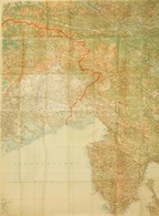 1917 Neue Generalkarte Des Südwestlichen Kriegsschauplatzes, (östliches Blatt Isonzo-Front), 1:200.000, Lechners Kriegsk - Sonstige & Ohne Zuordnung