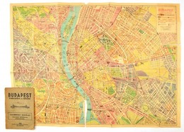 1938 Budapest útmutatója és Térképével, Villamos és Autóbusz Kisszakasz Határok Jelzésével. Bp., Aczél Testvérek, A Füze - Sonstige & Ohne Zuordnung