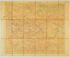 Cca 1900 Julische Alpen, 1:100.000, G. Freytag's Touristen-Wanderkarte, Wien, Feytag&Brendt, Vászonra Kasírozva, 64x77 C - Otros & Sin Clasificación