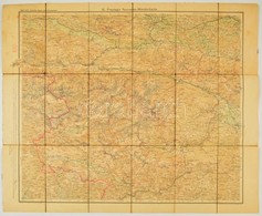 Cca 1900 Julische Alpen, 1:100.000, G. Freytag's Touristen-Wanderkarte, Wien, Feytag&Brendt, Vászonra Kasírozva, 64x77 C - Sonstige & Ohne Zuordnung