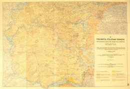 1941 A Tiszántúl Földtani Térképe, északi és Déli Rész, 1:200.000, Szerk.: Dr. Sümeghy József, Bp., M. Kir. Honvéd Térké - Other & Unclassified