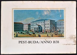 Pest-Buda Anno 1838. Hn., én., Nyn., 11 T. Kiadói Papírmappában, Foltos, Hiányos Mappában, Hiányzó Táblákkal. Modern Rep - Sin Clasificación