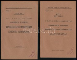 1888-1889 A Magyar Kir. Államvasutak Hivatalnokai, Altisztjei és Szolgái Nyugdíjintézetének Alapszabályai. 217 Sz. Bp.,( - Ohne Zuordnung