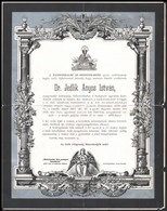 1895 Győr, Dr. Jedlik Ányos István A Pannonhalmi Szent Benedek-rend által Kiadott Halotti értesítője, Szakadással - Ohne Zuordnung