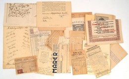 Cca 1900-1940 Vegyes Papírrégiség Anyag: Klein és Ludwig Nyomda Dolgozói és Egyéb Anyagok - Ohne Zuordnung