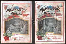 1904-1909 A Magyar Nők Házi Naptára. 1904.-1907.,1909. Szerk.: Cserhalmy Irén. Harminchatodik-harminckilencedik és Negyv - Ohne Zuordnung