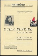 1936 'Koncert' Hangversenyvállalat Rt. Műsorfüzete. Benne: Guila Bustabo Hegedű Estjével (1936. Jan. 16.), VI. Filharmon - Sonstige & Ohne Zuordnung