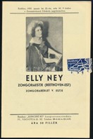 1936 'Koncert' Hangversenyvállalat Rt. Műsorfüzete. Benne: Elly Ney Zongoraestjével (Beethoven Est, 1935. Jan. 22.), Fil - Sonstige & Ohne Zuordnung