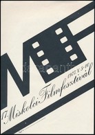 1977 17. Miskolci Filmfesztivál Kisplakátja, Grafikus: Popp Gábor, Szép állapotban, 25×17,5 Cm - Otros & Sin Clasificación