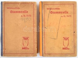 Allschlaraffische Stammrolle A. U. 70/71-71/72. Leipzig, é.n. ASV.  Kiadói Félvászon Kötésben, / In Half Linen Binding - Ohne Zuordnung