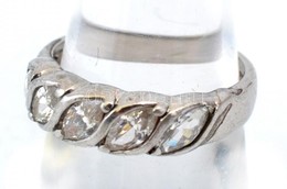 Ezüst(Ag) 5 Db Kővel Díszített Gyűrű, Jelzett, Méret: 56, Bruttó: 3,5 G - Otros & Sin Clasificación