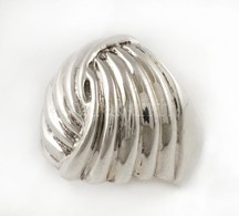 Ezüst(Ag) Bordázott Csomós Gyűrű, Jelzett, Méret: 57, Nettó: 8,2 G - Other & Unclassified