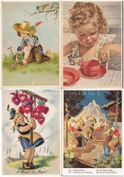 ** 7 Db RÉGI Német Grafikai Motívumlap / 7 Pre-1950 German Graphic Motive Postcards - Ohne Zuordnung