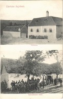 * T2/T3 1907 Bajót, Plébánia, Szövetkezeti üzlet, Gyerekek Magyar Zászlóval.  A Keresztény Fogyasztási Szövetkezet Saját - Sin Clasificación