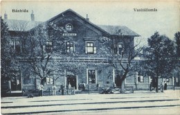 T2/T3 1939 Bánhida (Tatabánya), Vasútállomás, Vasutasok. Krakovszky András Felvétele (EK) - Sin Clasificación