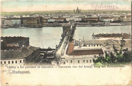 T3 1905 Budapest, Látkép A Királyi Palotától és A Lánchíd  (fa) - Sin Clasificación