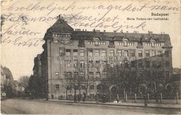 T2/T3 1916 Budapest VIII. Mária Terézia Téri Hadikórház (ma Horváth Mihály Tér), Villamos. Neuer Márton Kiadása (EK) - Sin Clasificación