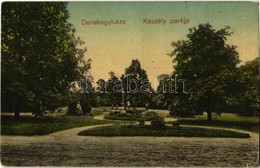 * T2/T3 1929 Derekegyháza, Károlyi Kastély Parkja. Kiadja Untermüller Ernő (EK) - Sin Clasificación