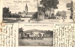 T2/T3 1904 Szécsény, Nagyszécsény (Nógrád); Római Katolikus Templom, Gyógyszertár, Weisz-féle Szálloda és Sörkert - Sin Clasificación