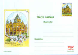 Romania - Postal Stationery Postcard Unused,2000(087) - Timisoara - Synagogue From Fabric - Jewish