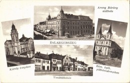 T2/T3 1938 Zalaegerszeg, Arany Bárány Szálloda, Károly Templom, Római Katolikus Plébánia, Vasútállomás (EK) - Sin Clasificación