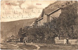 T3 1924 Báziás, Vasútállomás, Vasutasok. Mühsammer A. Kiadása / Railway Station, Railwaymen (EB) - Sin Clasificación