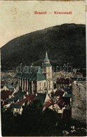 T4 1908 Brassó, Kronstadt, Brasov; Látkép, Fekete Templom / Biserica Neagra / General View, Lutheran Fortified Church (v - Sin Clasificación